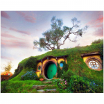 Deimantinis paveikslas Hobito kaime pilnas apvalus grąžtas vestuvių dekoravimas kryželiu deimantinis siuvinėjimas 20X30CM