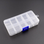 Plastikinė laikymo dėžutė smulkių komponentų papuo&scaron;alų įrankių dėžutės karoliukų piliules Nagų dailės antgalio dėklas 1PC
