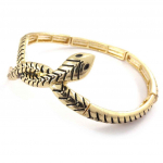 Les Tr&eacute;sors De Lily [J8950] - Bracelet bras cr&eacute;ateur 'Tentation' dor&eacute; auksas