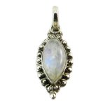 Les Tr&eacute;sors De Lily [Q5684] - Pendentif Argent 'Heaven' pierre de lune - 20x10 mm