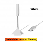 FONKEN USB kompiuterinių žaidimų mikrofonas, reguliuojamas ne&scaron;iojamojo kompiuterio mikrofonas studijos karaoke keliems scenarijams balta
