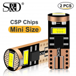 2 vnt W5W Led T10 automobilio lemputė CSP 6000K balta automobilių automobilių valstybinis numeris 194 168 LED automobilio salono žemėlapis kupoliniai žibintai DC 12V