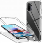 360&deg; viso kūno apsauga, skaidrus mink&scaron;tas silikoninis TPU dėklas, skirtas iPhone Samsung Huawei Xiaomi OPPO iPhone SE gryna