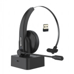 2,4 GHz belaidės ausinės skambučių centro ausinės ant ausinės su ENC triuk&scaron;mo mažinimo mikrofonu