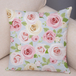 Rožių raudonų gėlių pagalvės užvalkalas dekoratyvinis pauk&scaron;čių gėlių augalas pagalvės užvalkalas pagalvėlė sofa namų automobilis 45x45cm