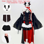 Seraph Of The End Owari be Seraph Krul Tepes Cosplay kostiumo uniforma perukas Cosplay Anime raganos vampyro Helovino kostiumas moterims M