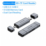Vention SD kortelių skaitytuvas USB tipo C į Micro SD TF kortelės adapteris ne&scaron;iojamojo kompiuterio priedams Telefono i&scaron;manioji atmintis USB 3.0 SD kortelės adapteris