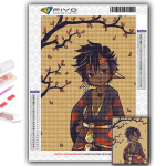 5D &bdquo;pasidaryk pats&ldquo; deimantų siuvinėjimas animacinių filmų anime žaidimo veikėjų deimantų tapyba mozaikos namų dekoravimas Full Round 20X30CM