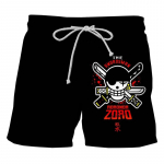 2022 m. vasaros japonų anime One Piece Luffy Zorro Print vyri&scaron;ki plaukimo &scaron;ortai Greitai džiūstantys paplūdimio drabužiai Maudymosi kostiumai Banglentės sportinės kelnės S