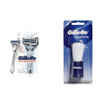 Gillette Skinguard skustuvas, 1 vnt. ir skutimosi &scaron;epetėlis (1 vnt pakuotė)