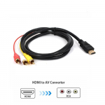 1080P 1,5M HDMI suderinamas su 3 RCA vaizdo garso ir HDMI suderinamas kabelis AV laido keitiklio adapteris HDTV televizoriui, priedėliui, DVD ne&scaron;iojamam kompiuteriui 1.5m