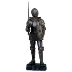 Les Tr&eacute;sors De Lily [A2400] - Figurine cr&eacute;ateur 'Chevalier Armure' gris (fin XV d&eacute;but XVI&egrave;me si&egrave;cle) - 40 cm
