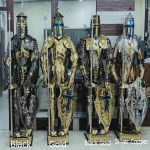 4 Viduramžių riterio tamplierių &scaron;arvų kostiumų rinkinys, &bdquo;Battle Warrior&ldquo; viso kūno &scaron;arvų kostiumas, &bdquo;Jousting&ldquo; &scaron;arvai Geriausia dovana viduramžių mėgėjams