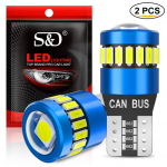 2vnt Canbus T10 W5W Led lemputės 18SMD 3014+3030 6000K 168 194 Led 5w5 objektyvas plei&scaron;tinio automobilio salono žemėlapis Kupolo žibintai stovėjimo &scaron;oninis ap&scaron;vietimas automatinė signalinė lemputė