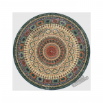 Etninio stiliaus vintažinis mandalos kilimas apvalus kilimas balkono pakabinamas krep&scaron;ys svetainės dekoratyviniai grindų kilimėliai neslystantis kilimas mandala 100*100CM