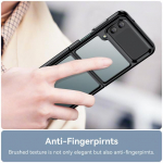 Apsauga nuo kritimo akrilo sulankstomas dėklas, skirtas Samsung Galaxy Z Flip 4 5g Flip4 Flip3 Flip 3 Hard Protective Funda Samsung Flip4 for Samsung Z Flip 4 pilka spalva