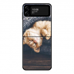 Hard Fundas Cute Cat Kitten PC telefono dėklas, skirtas Samsung Zflip3 Zflip Z Flip3 5g Flip For Samsung Z Flip