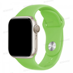Silikoninis dirželis Apple laikrodžio apyrankei 45mm 44mm 40mm 41mm 42mm 38mm 49mm apyrankė iwatch series 8 7 se 3 4 5 6 Ultra apyrankė 38 40 41 mm S-M žalia