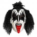 Kiss Band Gene Simmons Punk Kaukė Latekso Cosplay Chaim Witz Rock Bar Vakarėlis Helovino kaukės kostiumų rekvizitai style 2