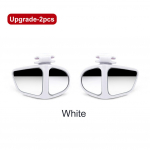 1 pora 360 laipsnių HD automobilio aklosios zonos veidrodėlis, pasukamas reguliuojamas platus kampas, i&scaron;orinis automobilio galinio vaizdo veidrodis, stovėjimo aik&scaron;telė balta