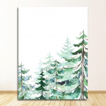 Mi&scaron;ko gyvūnų kra&scaron;tovaizdžio plakatai ir spaudiniai Fox Deer Bear Sienų menas Tapyba &Scaron;iaurės &scaron;alių vaikų kambario apdailaPlakatai ant sienos 21X30cm No Frame