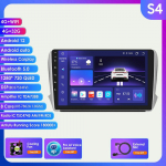 Carplay 2 Din Android 12 Car Multimedia Player Peugeot 208 2008 Series 2012-2018 Navigation GPS AutoRadio Stereo DSP BT SWC DVR kamera Bluetooth DAB S4 8Core 4G 32G AI