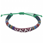 Bohemi&scaron;kas siūlų apyrankė Retro Rankų darbo Boho Daugiaspalvis &Scaron;niūrelis Pintas Kasytė Hipio Draugystės apyrankės Moterys Bracelet Style A orange
