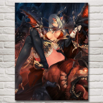 medžio masyvo rėmas 1 Skydas Angelas ir Velnias Karo deivė Plakatai Animacija Tapyba Namų dekoravimas Nuotraukos Svetainės meno kūriniai &Scaron;iuolaikinis plakatas 15*20cm(with frame)