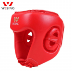 Wesing Boxing Head Guard Sanda Galvos apdangalai Kikbokso Sparring &Scaron;almas Kovos galva XL raudona