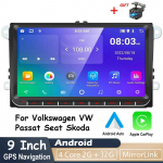 2Din Android Carplay GPS automobilinis multimedijos grotuvas, skirtas Volkswagen/Volkswagen/Golf/Polo/Tiguan/Passat/b7/b6/SEAT/Leon/Skoda/Octavia 2+32GB 2+32GB