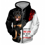 Pavasario rudens Protingas Rotveilerio &scaron;uo 3D spausdinimas Hoodie Vyri&scaron;ki Retro Užtrauktuku Laisvi Striukės Paltai Harajuku Streetwear Megztinis su gobtuvu 2XL