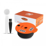 1 vnt 60 ml / 180 ml daugkartinio naudojimo kavos kapsulių kapsulės, skirtos BOSCH-s aparatui Tassimo daugkartinio užpildymo filtrų gaminimo įdėklas ZH 180ML oranžinė