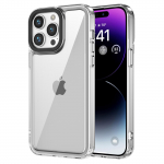 Prabangus Crystal HD skaidrus kietas akrilo &scaron;arvų telefono dėklas, skirtas iPhone 15 14 13 12 11 Pro Max mink&scaron;tas buferis, atsparus smūgiams galinis dangtelis For iPhone 15 violetinė