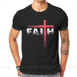 &bdquo;Christian Faith Cross Essential&ldquo; mar&scaron;kinėliai &bdquo;Vintage Graphic&ldquo; vyri&scaron;ki drabužiai, vir&scaron;utiniai medvilniniai mar&scaron;kinėliai su i&scaron;kirpte 6XL