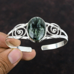 Serafinito rankogalių apyrankė reguliuojama apyrankė 925 sterlingų sidabrinė apyrankė brangakmenių apyrankė rankų darbo papuo&scaron;alai sidabro rankogalių apyrankė dovana mamai Adjustable