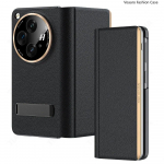 Dengiamas stovas Funda, skirtas Oneplus atviram dėklui Natūralios odinės atverčiamas dangtelis, skirtas OPPO Find N3 5G Oneplus Open Flip Leather Case Capa for Oneplus Open juoda