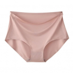 Moteri&scaron;kos ledinės &scaron;ilko kelnaitės klubus pakeliančios pilvuką reguliuojančios medvilnės tarpkojo kelnaitės auk&scaron;tu juosmeniu, besiūlės, kvėpuojančios vienspalvės apatinės kelnaitės 3XL &scaron;viesiai pilka spalva