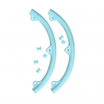 2 vnt badmintono rakečių galvos apsauga Badmintono rakečių vielinio rėmo apsauginės rankovės, atsparios dilimui, lankstūs badmintono raketės galvos apdangalai dangaus mėlyna spalva