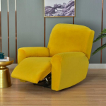 Vienspalvis Mink&scaron;tas Velvet Stretch Lazy Boy Recliner užvalkalas Kėdės Užvalkalas Kėdės Atlo&scaron;as Namams geltona