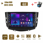 icreative Skirtas Lifan X60 2012-2016 su mygtuko rankenėle Android automobilinis radijas Multimedijos grotuvas Navigacija stereo GPS 2 Din Carplay 2+32GB