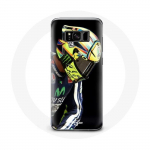 Coque pour Samsung Galaxy S8 Valentino Rossi pilote de vitesse moto