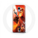Coque pour Samsung Galaxy A8 2018 Le Roi Lion Simba et Mufasa