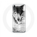 Coque pour Huawei p30 lite Loup Duo animaux