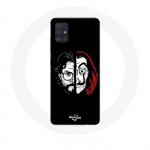 Coque pour samsung galaxy A71 La casa de papel El Profesor Masque Split