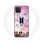 Dėklas, skirtas Samsung Galaxy A03 BTS Bangtan plakato para&scaron;o logotipas juodas
