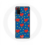 Coque pour Samsung Galaxy S20 BTS Bangtan Gar&ccedil;ons BT21 TATA de V Fond Bleu