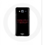Coque pour Samsung Galaxy J5 2016 Stranger Things Affiche Logo Joyeux no&euml;l