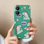 Skirtas &bdquo;Xiaomi Redmi Note 13 Pro 13R 13C K60 Ultra K70 Pro K70E&ldquo; dėklui mielam dinozaurui, auk&scaron;tos kokybės matiniam skysto silikono galinio dangtelio apsauginiam korpuso buferiams Redmi Note 13 5G