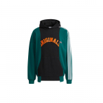 Adidas Originals Alphabet Print Colorblock Hoodie Vyri&scaron;ki vir&scaron;utiniai drabužiai, juodi HC0375 M