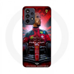 Coque Maniacase pour Samsung Galaxy A23 4G Lewis Hamilton Ferrari officiel